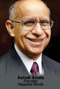 Ashok Soota Founded Happiest Minds Raises $45 Million in Series A